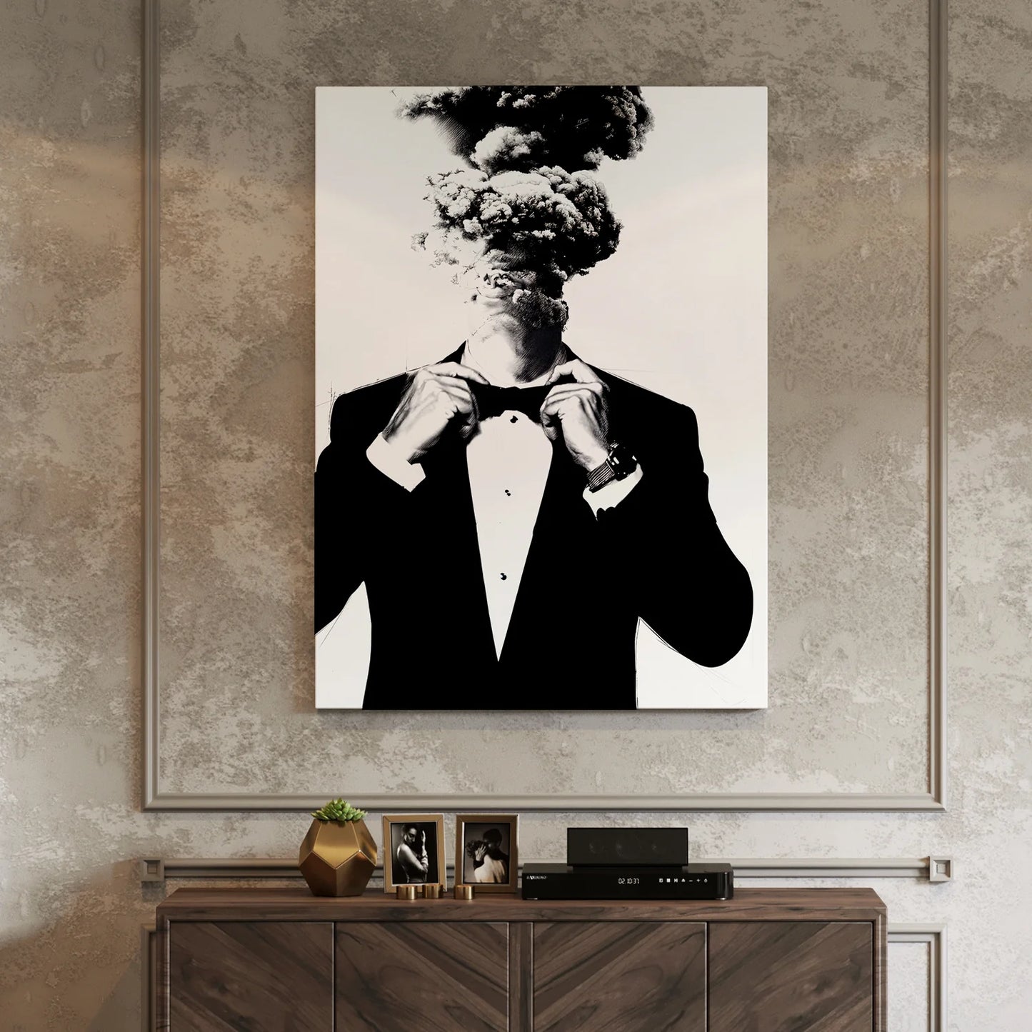 Black and White Canvas Wall Art Painting For Home And Office Decoration