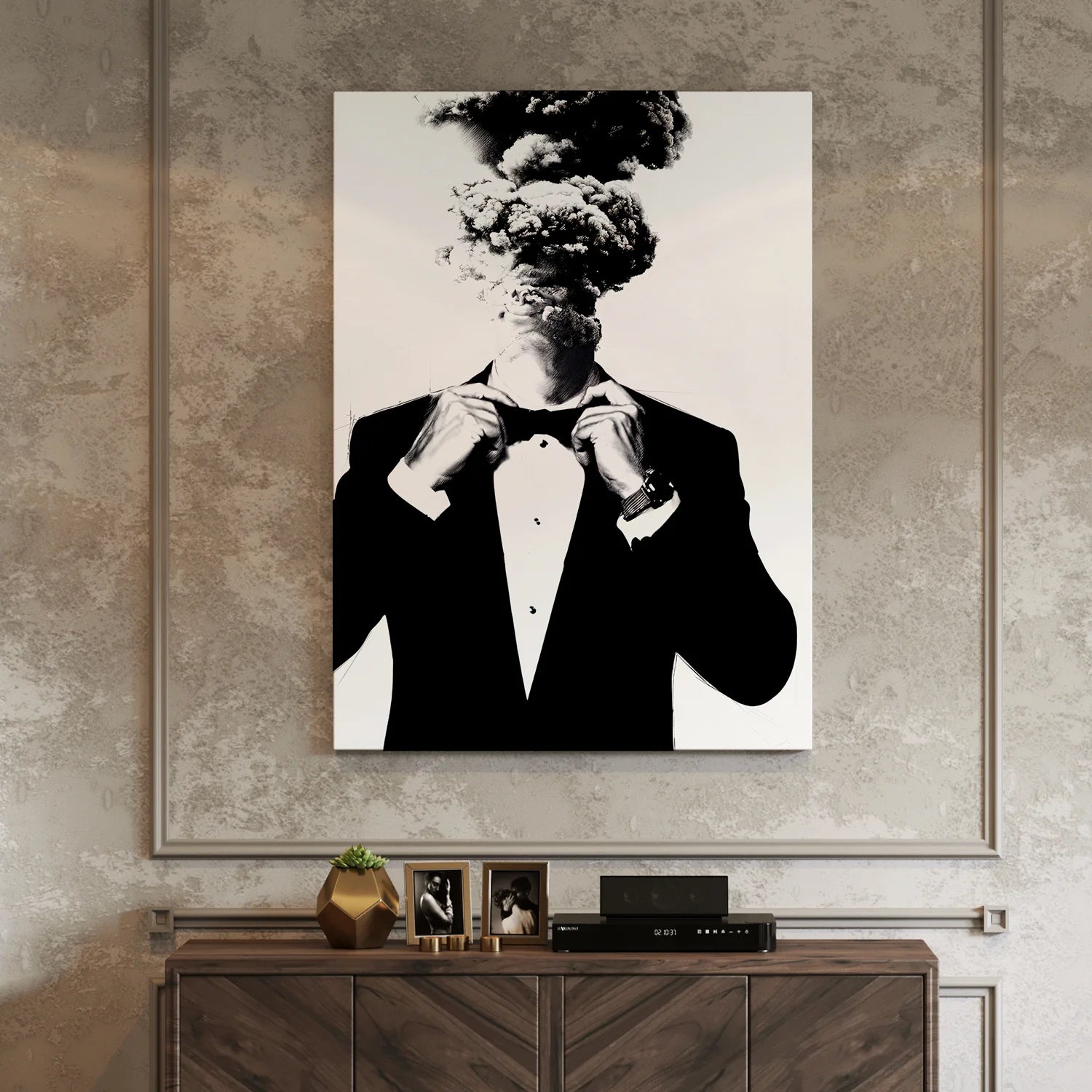 Black and White Canvas Wall Art Painting For Home And Office Decoration