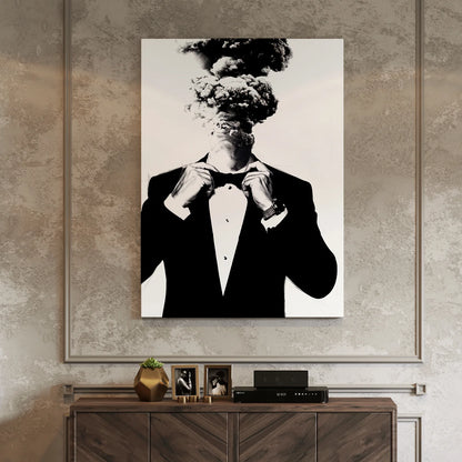 Black and White Canvas Wall Art Painting For Home And Office Decoration