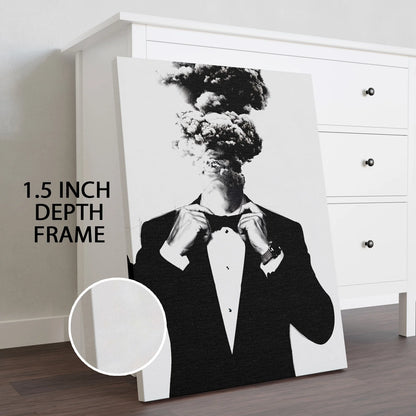Black and White Canvas Wall Art Painting For Home And Office Decoration