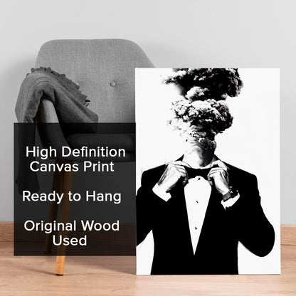 Black and White Canvas Wall Art Painting For Home And Office Decoration