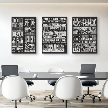 Black and White Canvas Wall Art Painting For Hotel Wall Decoration