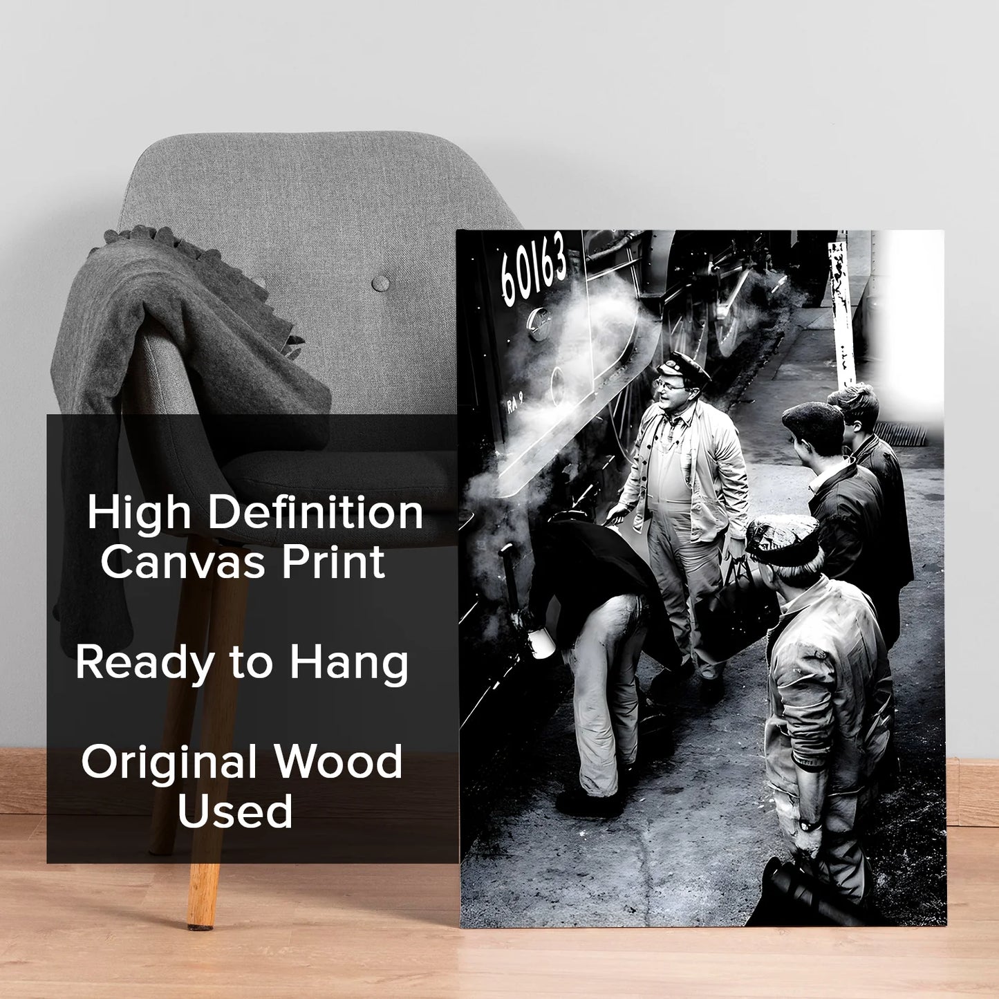 Black and White Vintage Canvas Wall Art Painting For Hotel 