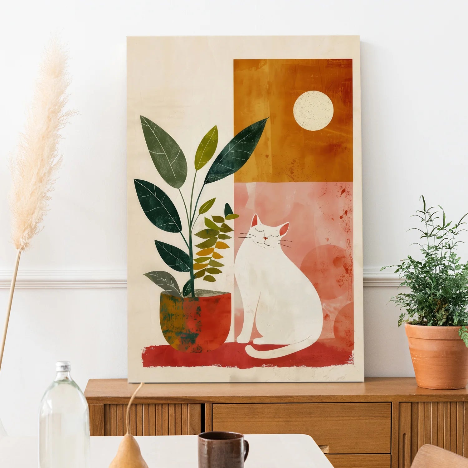 Boho And Chic Canvas Wall Art Painting For Drawing Room Decoration