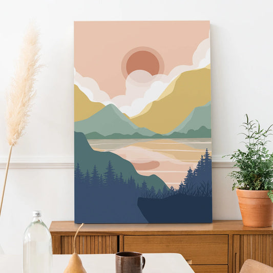 Boho Canvas Wall Art Painting