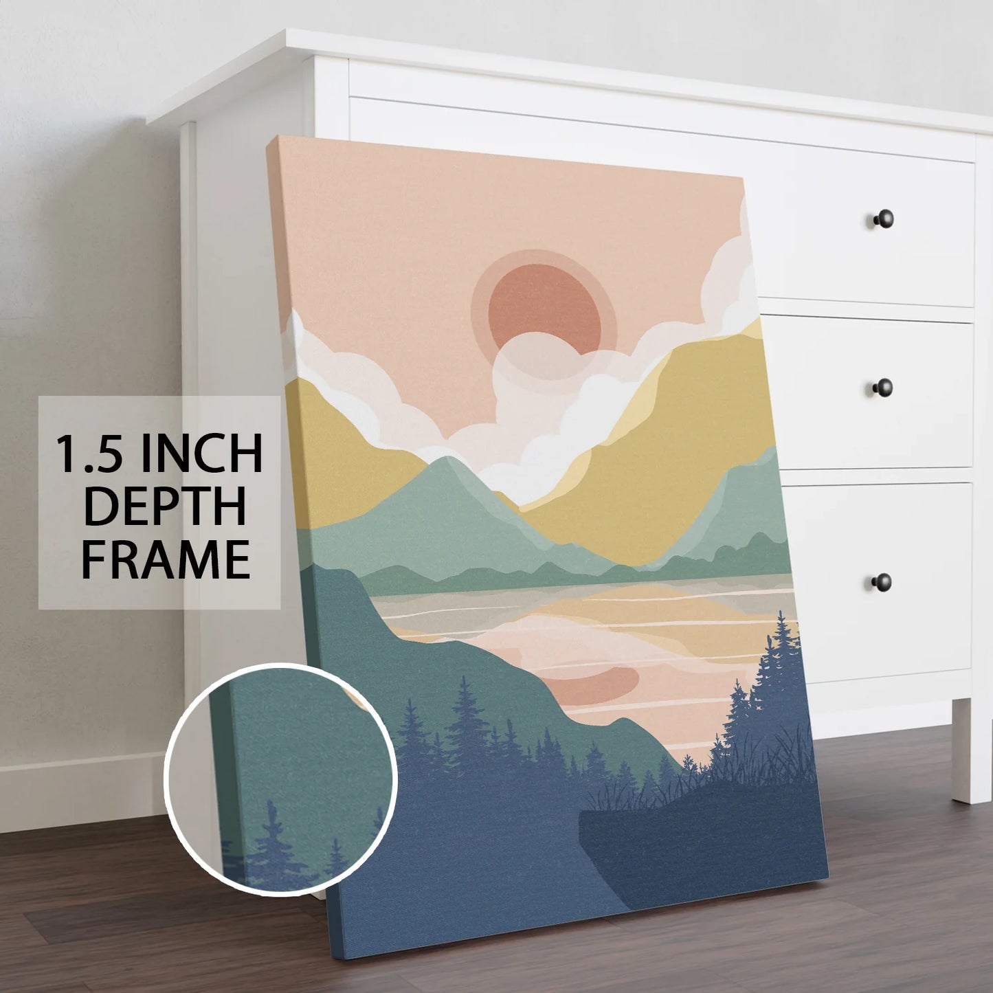 Boho Canvas Wall Art Painting