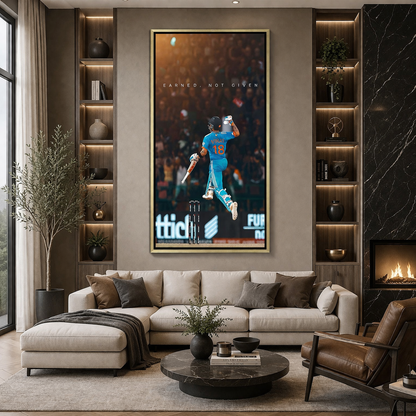 Virat Kohli Indian Cricket Legend Canvas Wall Art for Home Decor
