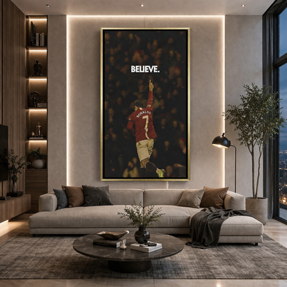 Cristiano Ronaldo Football Legend Canvas Wall Art for Home Decor