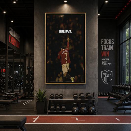 Cristiano Ronaldo Football Legend Canvas Wall Art for Home Decor