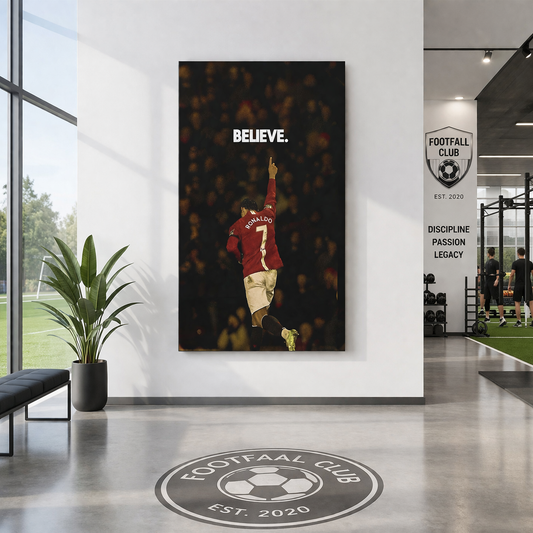 Cristiano Ronaldo Football Legend Canvas Wall Art for Home Decor