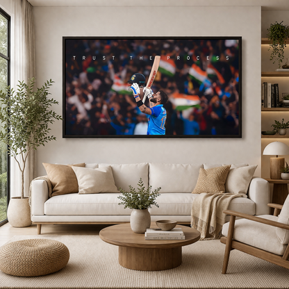 Virat Kohli Canvas Wall Painting For Sports Room