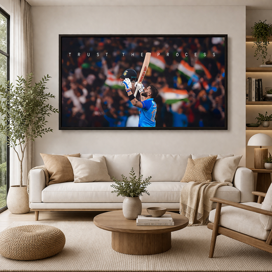 Virat Kohli Canvas Wall Painting For Sports Room