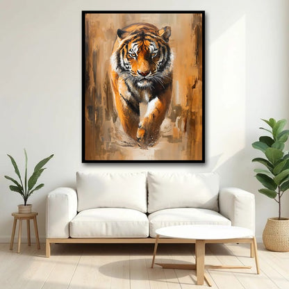 Tiger Canvas Wall Art Wildlife Painting