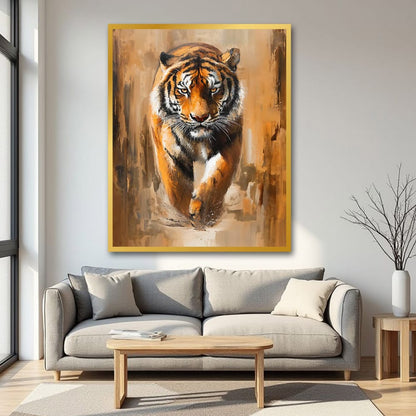 Tiger Canvas Wall Art Wildlife Painting