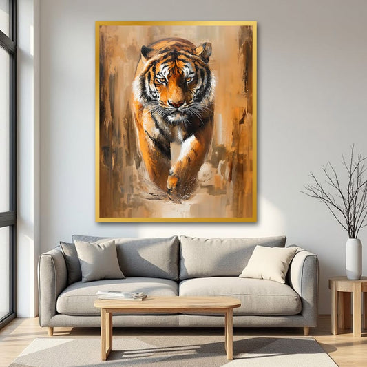 Tiger Canvas Wall Art Wildlife Painting