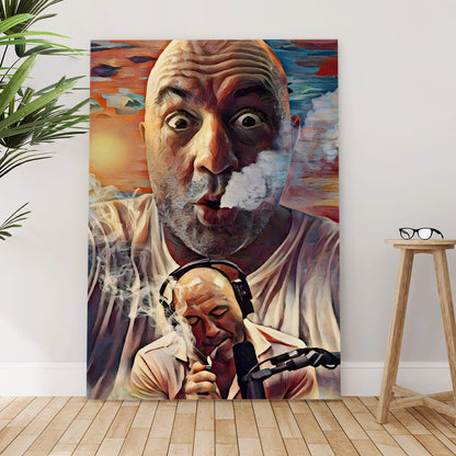 Joe Rogan Bold Portrait Canvas Wall Art Painting
