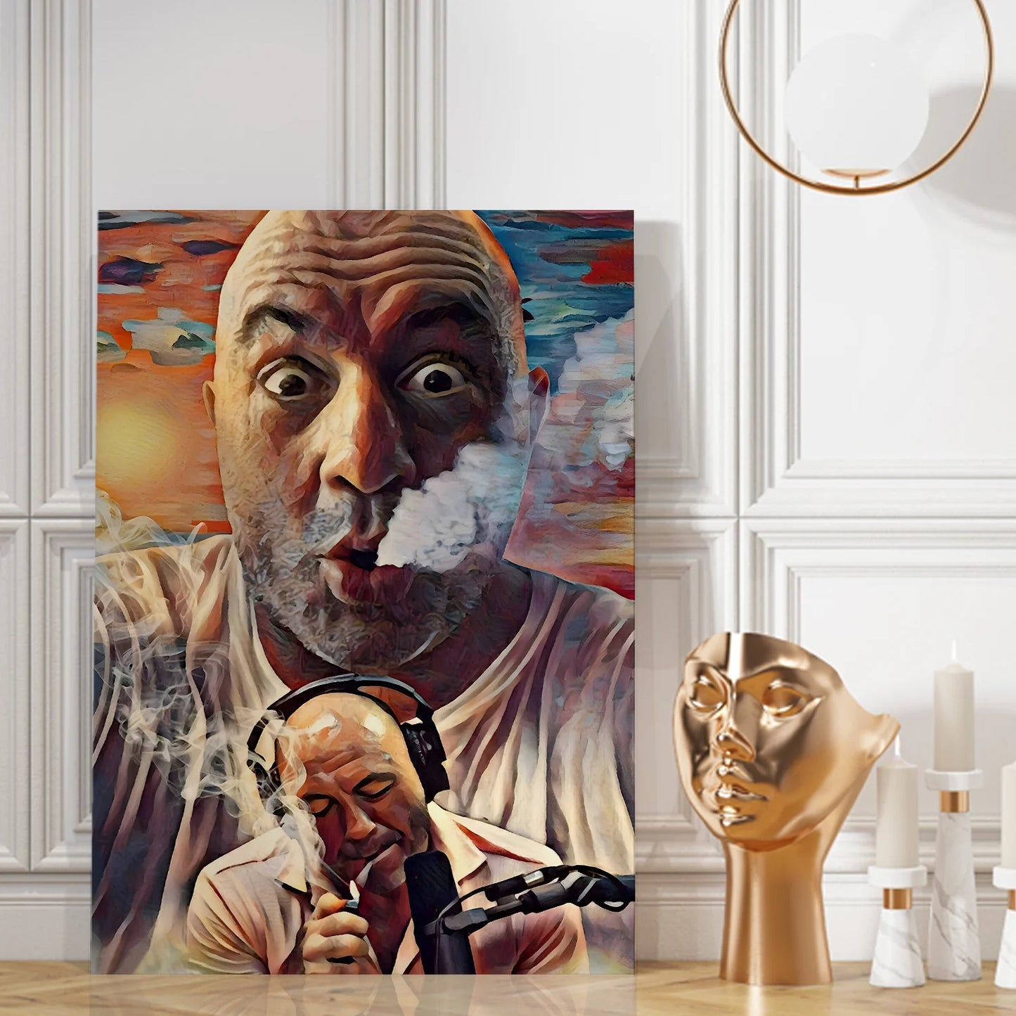 Joe Rogan Bold Portrait Canvas Wall Art Painting