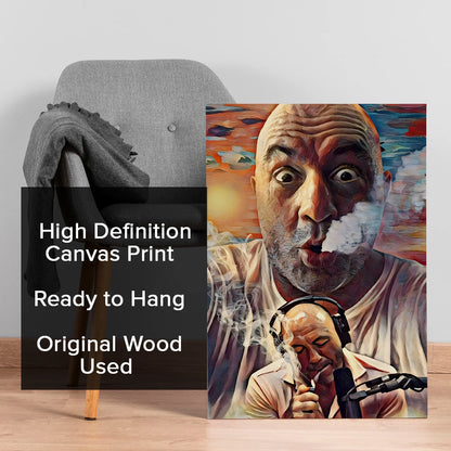 Joe Rogan Bold Portrait Canvas Wall Art Painting
