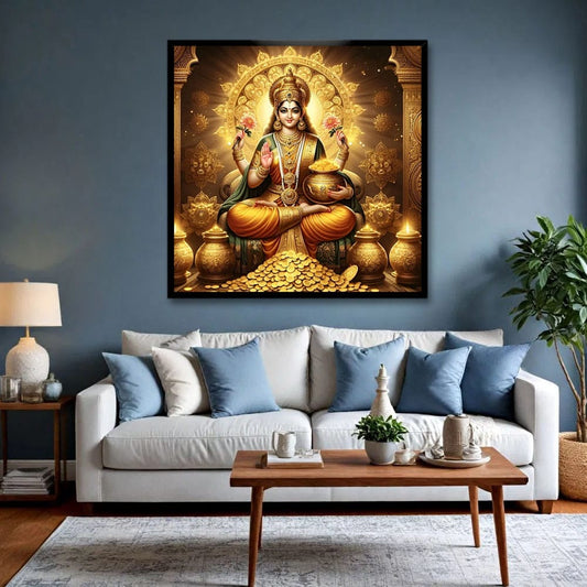 Laxmi Canvas Wall Painting.
