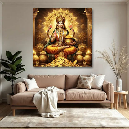 Laxmi Canvas Wall Painting.