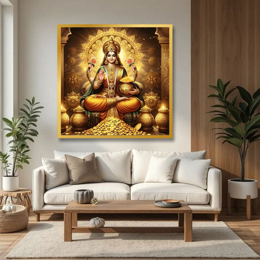 Laxmi Canvas Wall Painting.