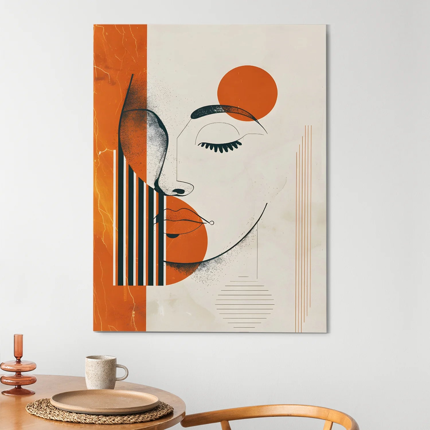 Minimal Boho Canvas Wall Art Painting 