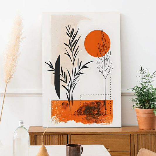 Minimal Canvas Boho Wall Art Painting