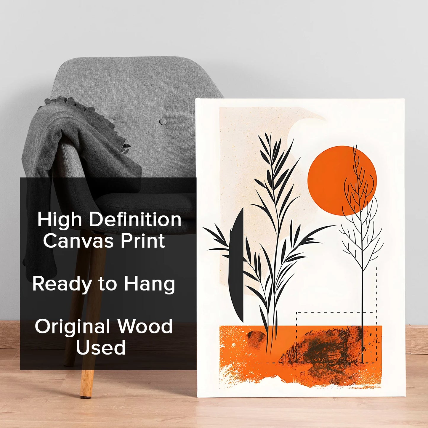 Minimal Canvas Boho Wall Art Painting