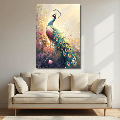 Peacock Vastu Canvas Wall Art For Home,Office And Hotel Decoration