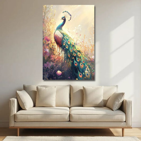 Peacock Vastu Canvas Wall Art For Home,Office And Hotel Decoration