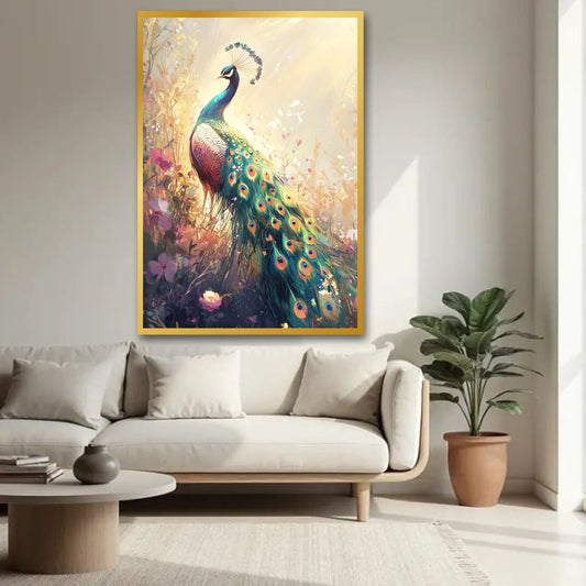 Peacock Vastu Canvas Wall Art For Home,Office And Hotel Decoration