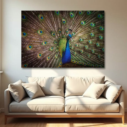 Peacock vastu canvas Wall painting For Home And Office Decor 