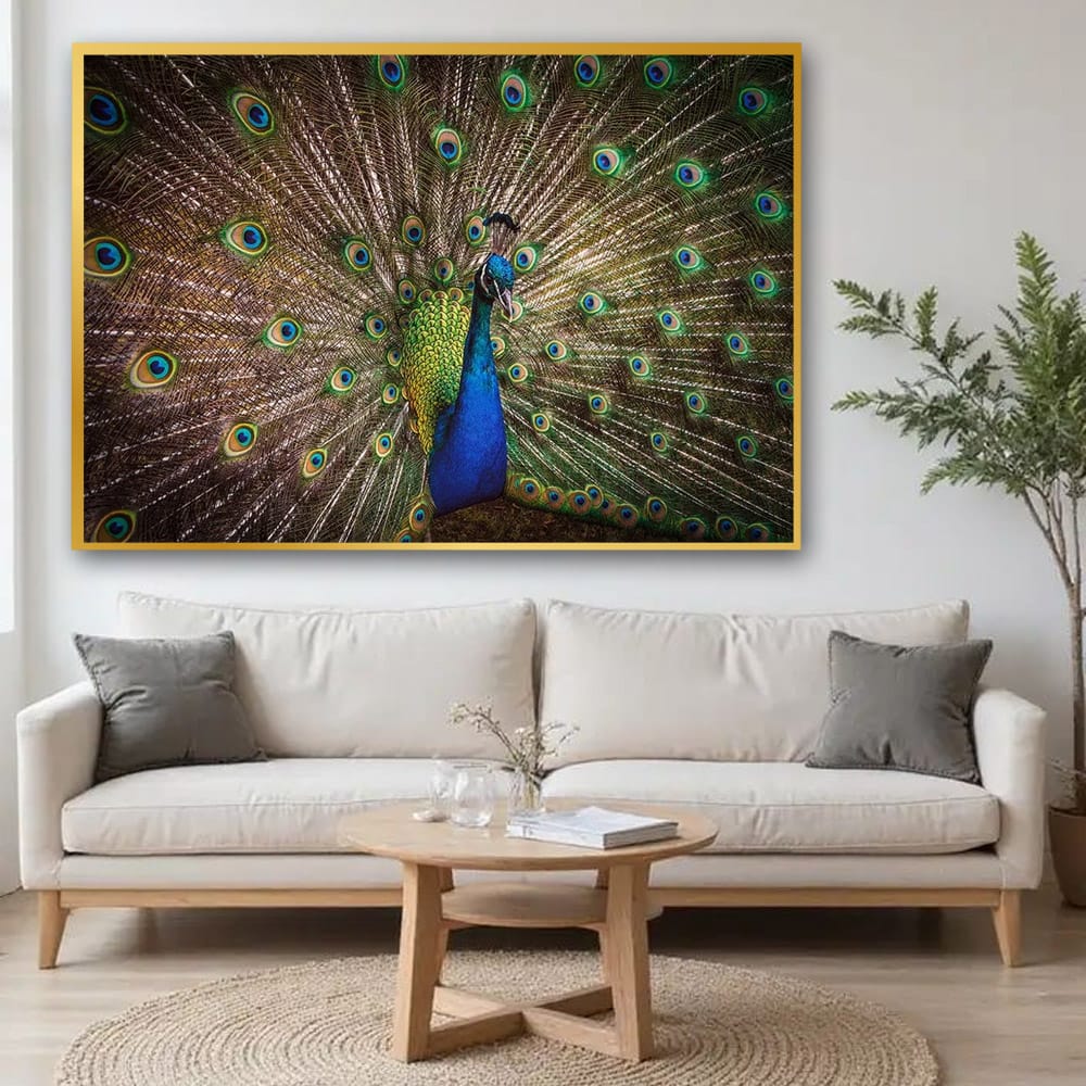 Peacock vastu canvas Wall painting For Home And Office Decor 