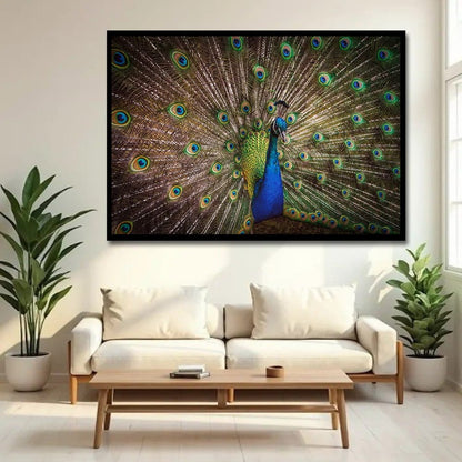 Peacock vastu canvas Wall painting For Home And Office Decor 