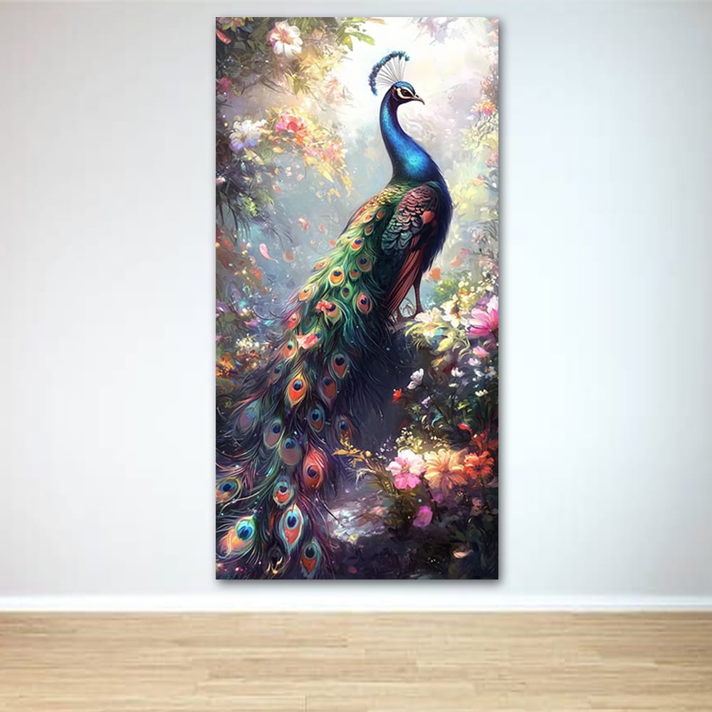 Peacock vastu canvas painting For Bedroom And Home Decor