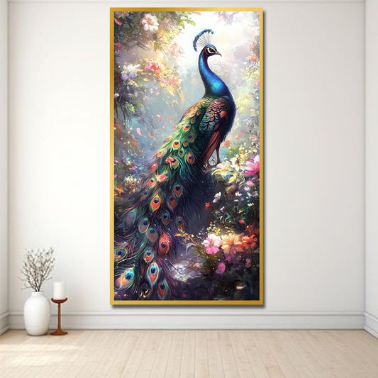 Peacock vastu canvas painting For Bedroom And Home Decor