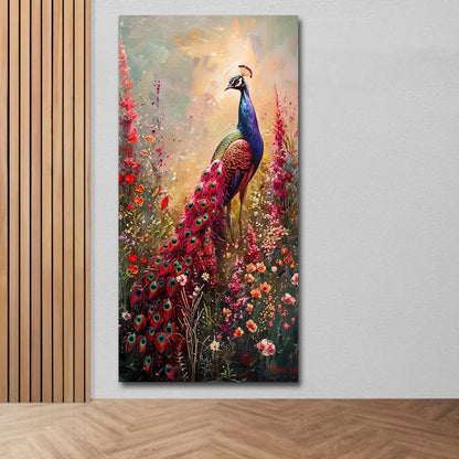 Peacock vastu canvas painting For Bedroom And Home Decoration 