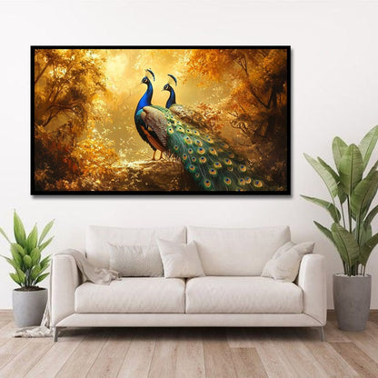 Peacock vastu canvas painting For Home And Living Room Decor