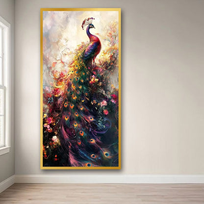 Peacock vastu canvas painting For Office And Home Decoration