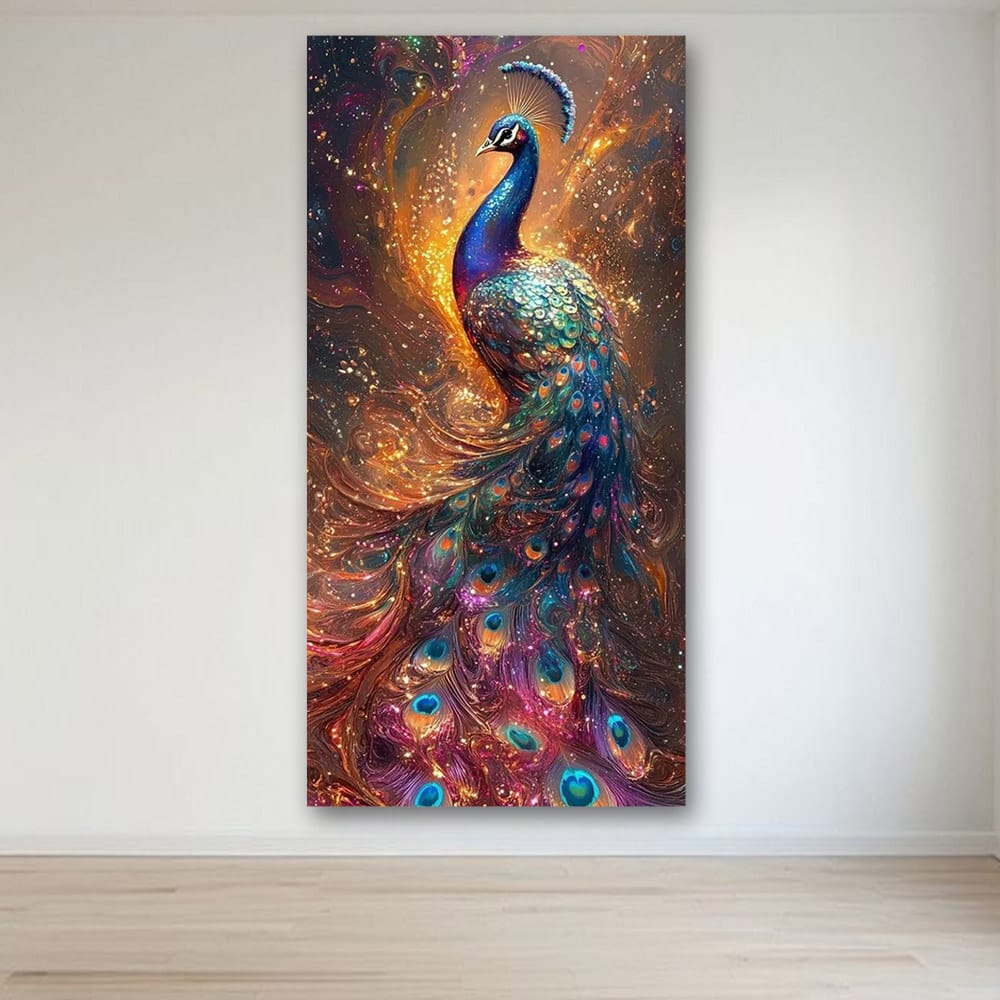 Peacock vastu canvas painting For Office And Room Decoration