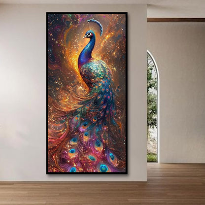 Peacock vastu canvas painting For Office And Room Decoration
