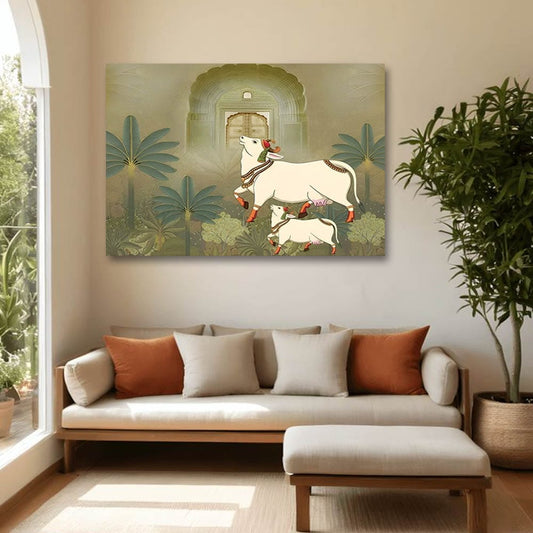 Kamdhenu Cow with Calf 