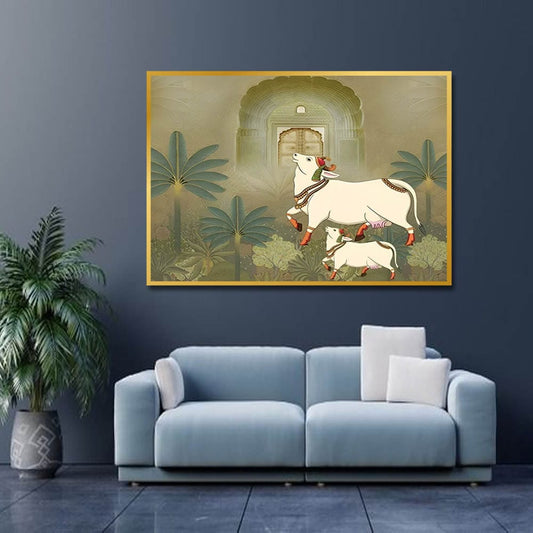 Kamdhenu Cow with Calf 