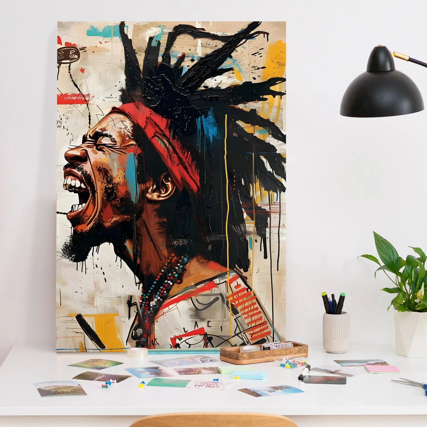 Reggae Vibes Canvas Wall Art Painting for Home and Studio Décor