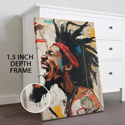 Reggae Vibes Canvas Wall Art Painting for Home and Studio Décor