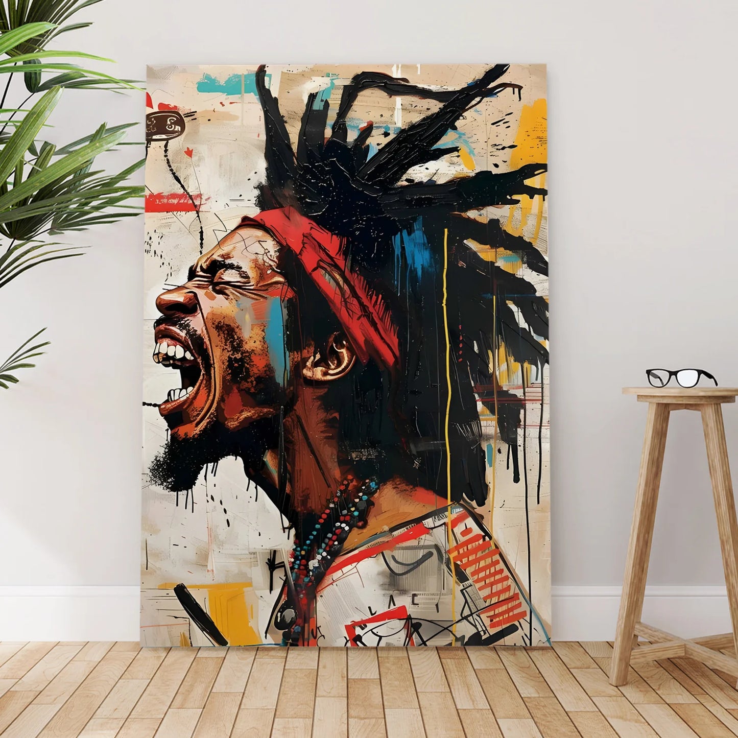 Reggae Vibes Canvas Wall Art Painting for Home and Studio Décor