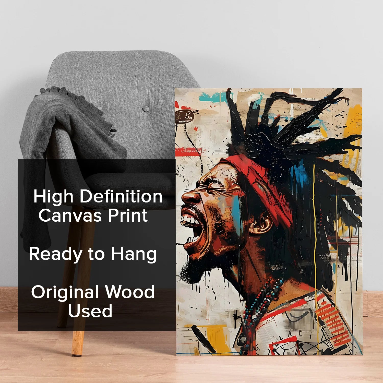 Reggae Vibes Canvas Wall Art Painting for Home and Studio Décor
