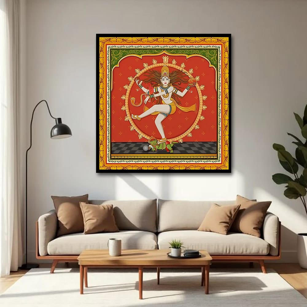 Shivji Spritual Wall Canvas Painting For Bedroom And Hotel 