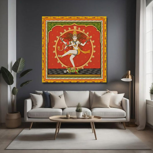 Shivji Spritual Wall Canvas Painting For Bedroom And Hotel 