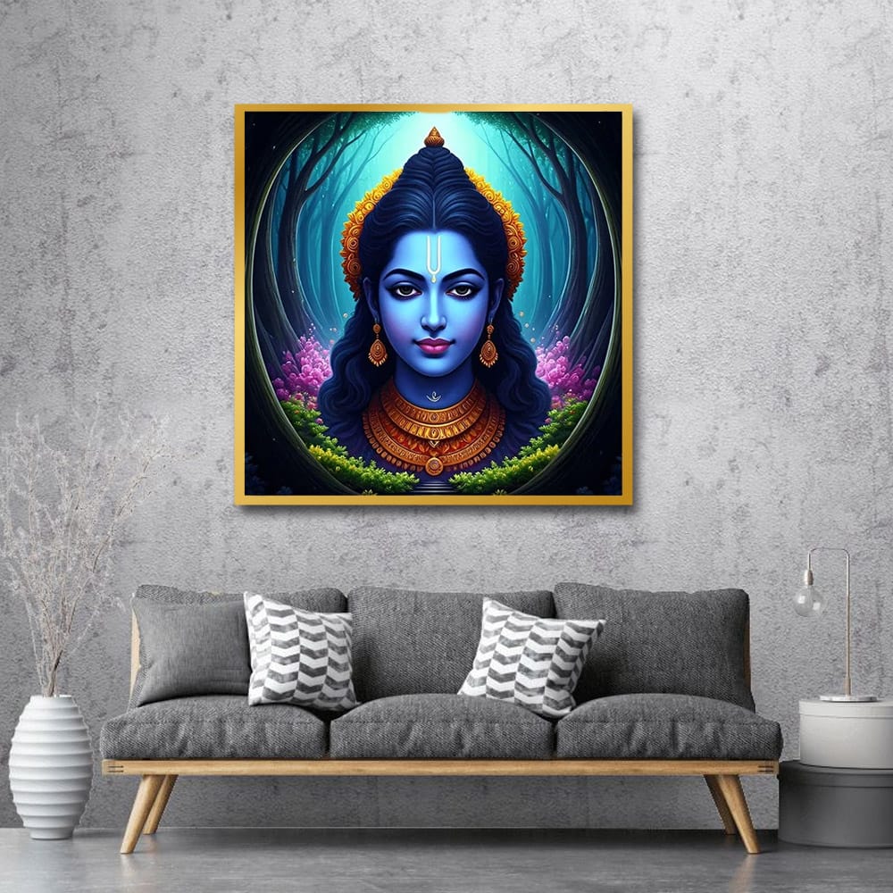 Shivji Spritual Wall Canvas Painting For Bedroom And Hotel Decoration
